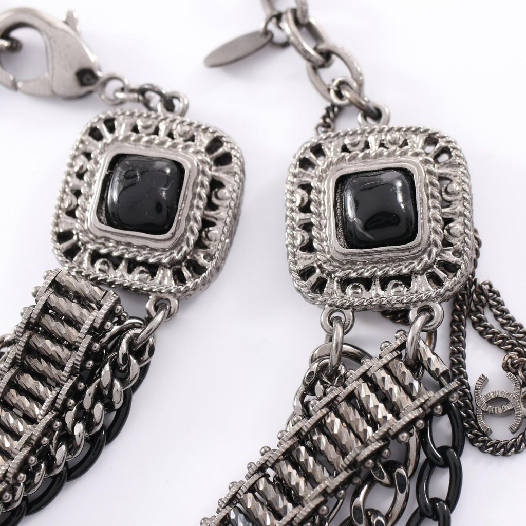 Chanel Necklace CC Logo 10 Rows Stainless Steel — view 7