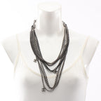 Chanel Necklace CC Logo 10 Rows Stainless Steel — view 5
