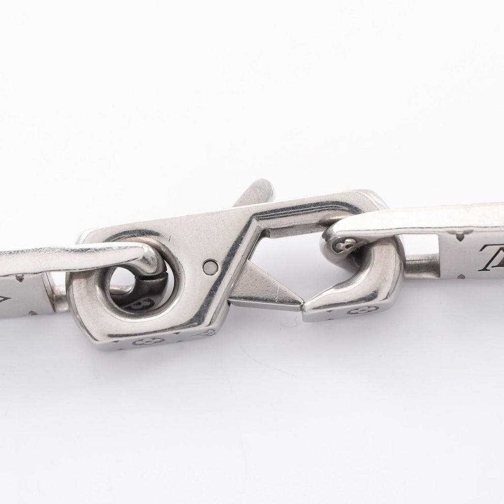 Louis Vuitton Necklace Monogram Tied Up Silver Stainless Steel — view 3
