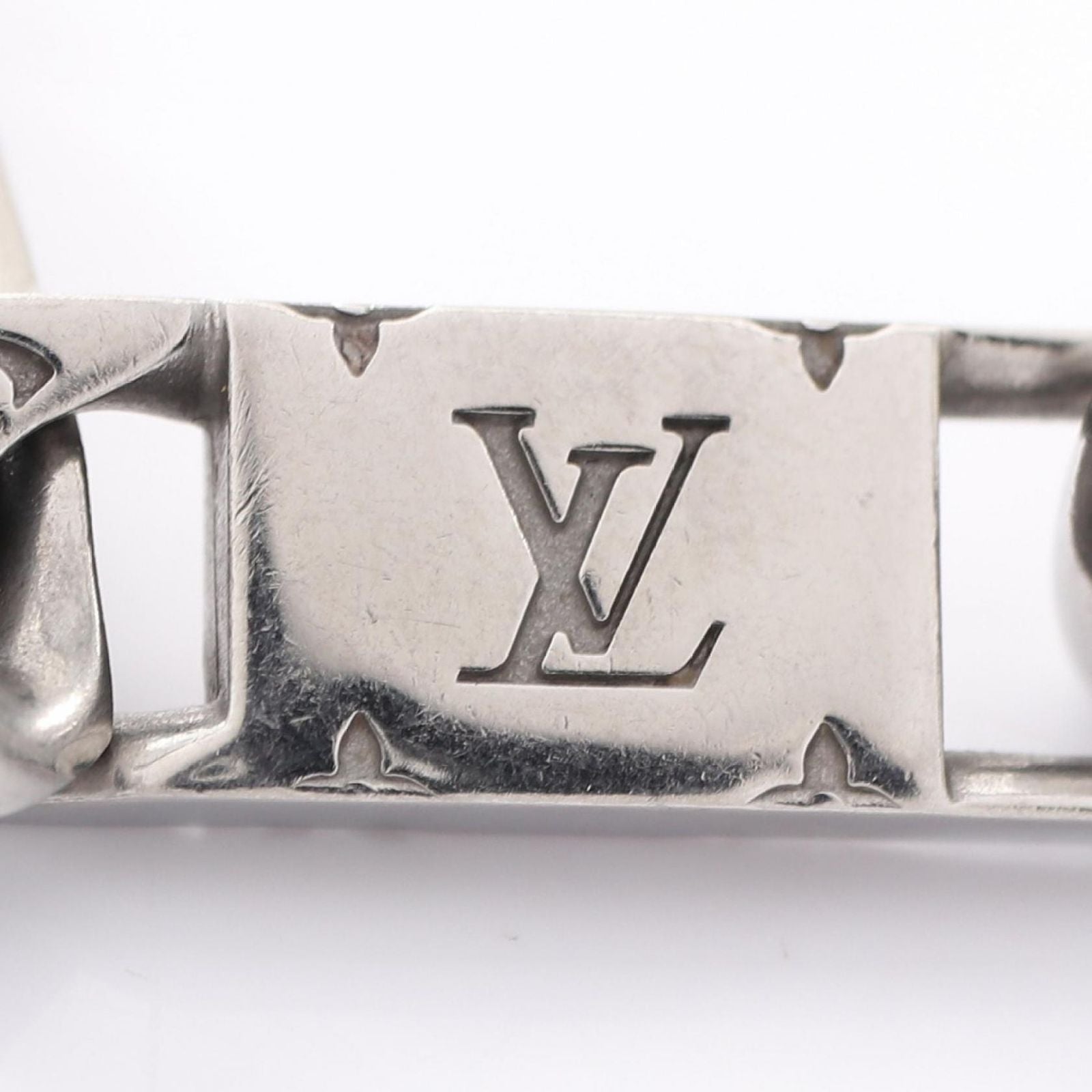 Louis Vuitton Necklace Monogram Tied Up Silver Stainless Steel — view 4