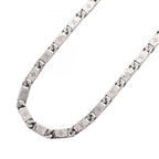 Louis Vuitton Necklace Monogram Tied Up Silver Stainless Steel