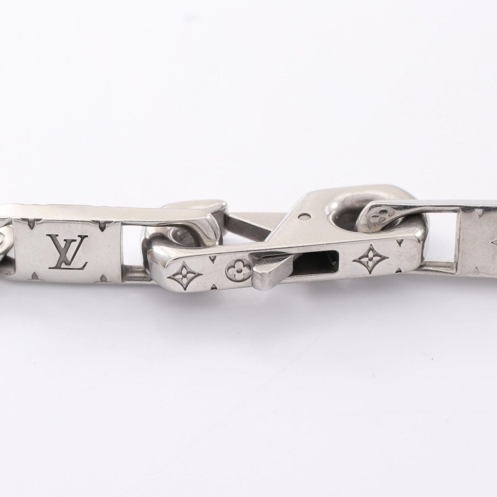 Louis Vuitton Necklace Monogram Tied Up Silver Stainless Steel — view 8