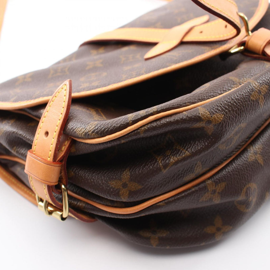 Louis Vuitton Shoulder Bag Saumur 30 Canvas Leather — view 8