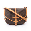 Louis Vuitton Shoulder Bag Saumur 30 Canvas Leather