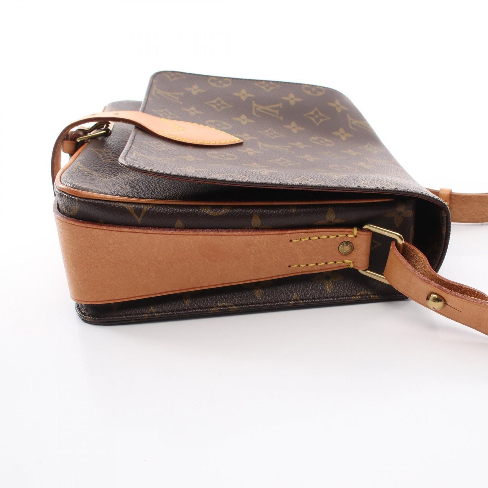 Louis Vuitton Shoulder Bag Cartouchiere GM Canvas Leather — view 8