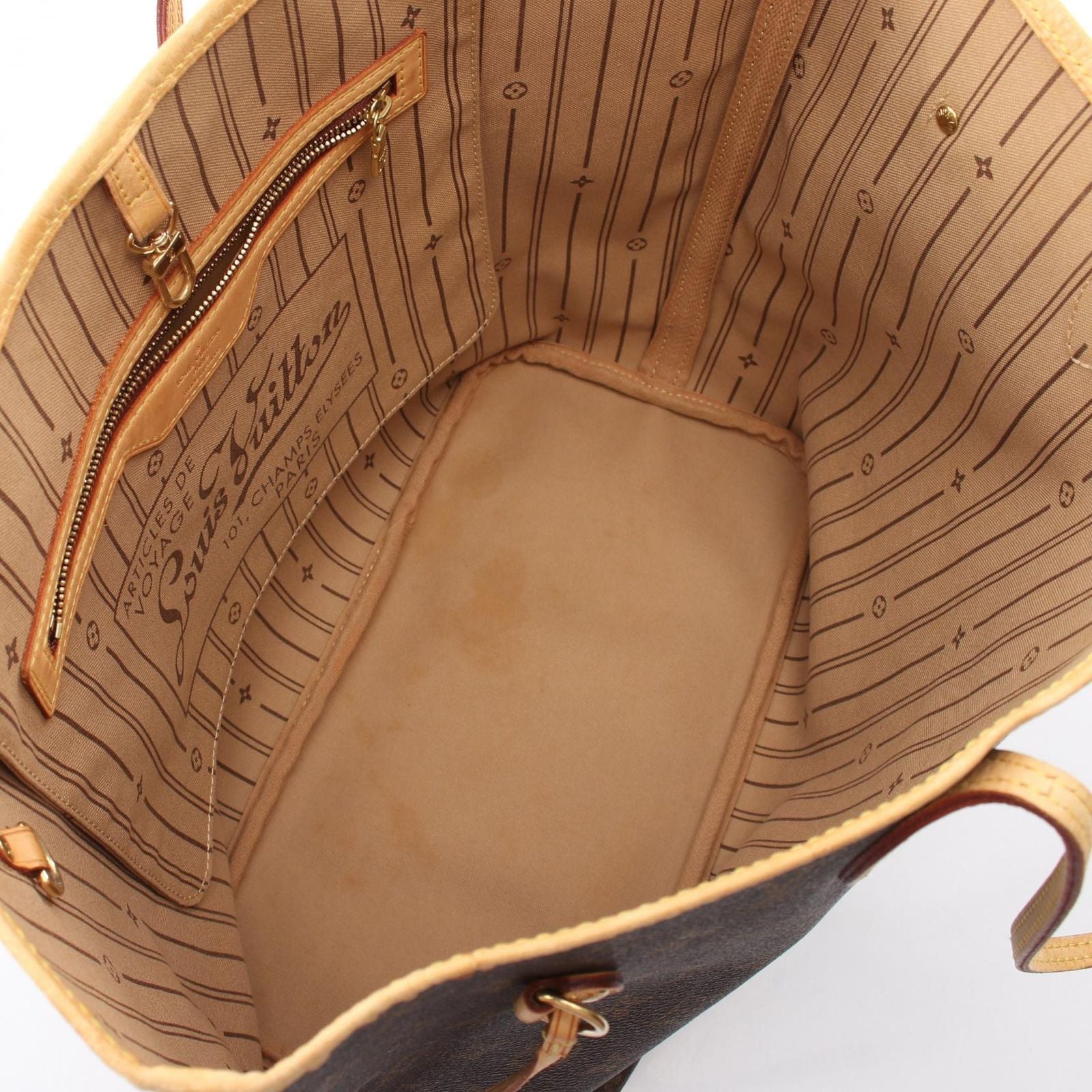 Louis Vuitton Tote Neverfull MM Canvas Leather — view 3