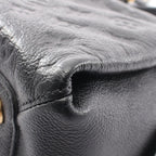 Louis Vuitton Handbag MM 2-Way Noir Leather Vosges — view 7