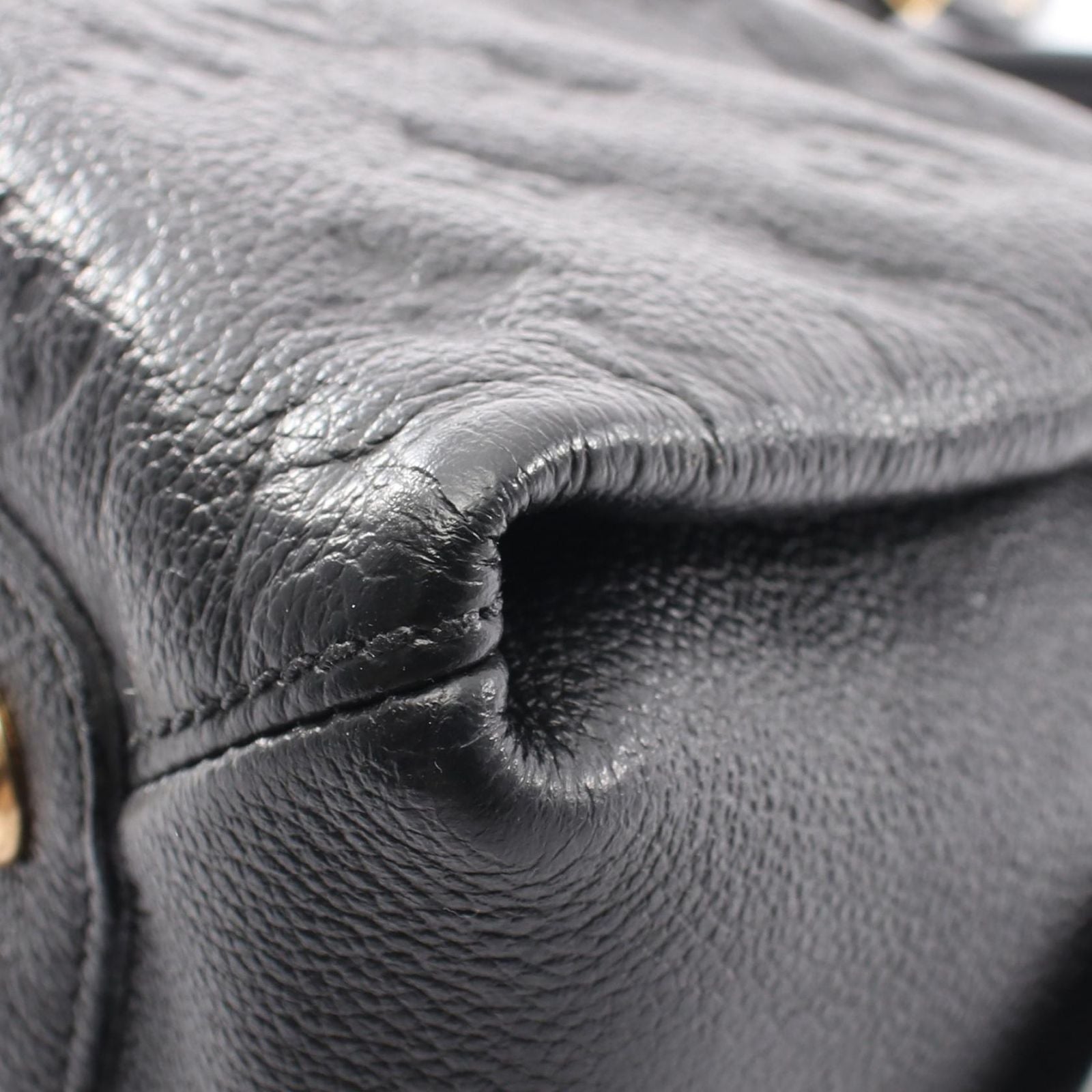 Louis Vuitton Handbag MM 2-Way Noir Leather Vosges — view 7