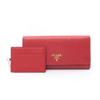Prada Bifold Wallet Red Leather — view 5