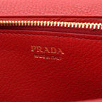 Prada Bifold Wallet Red Leather — view 4