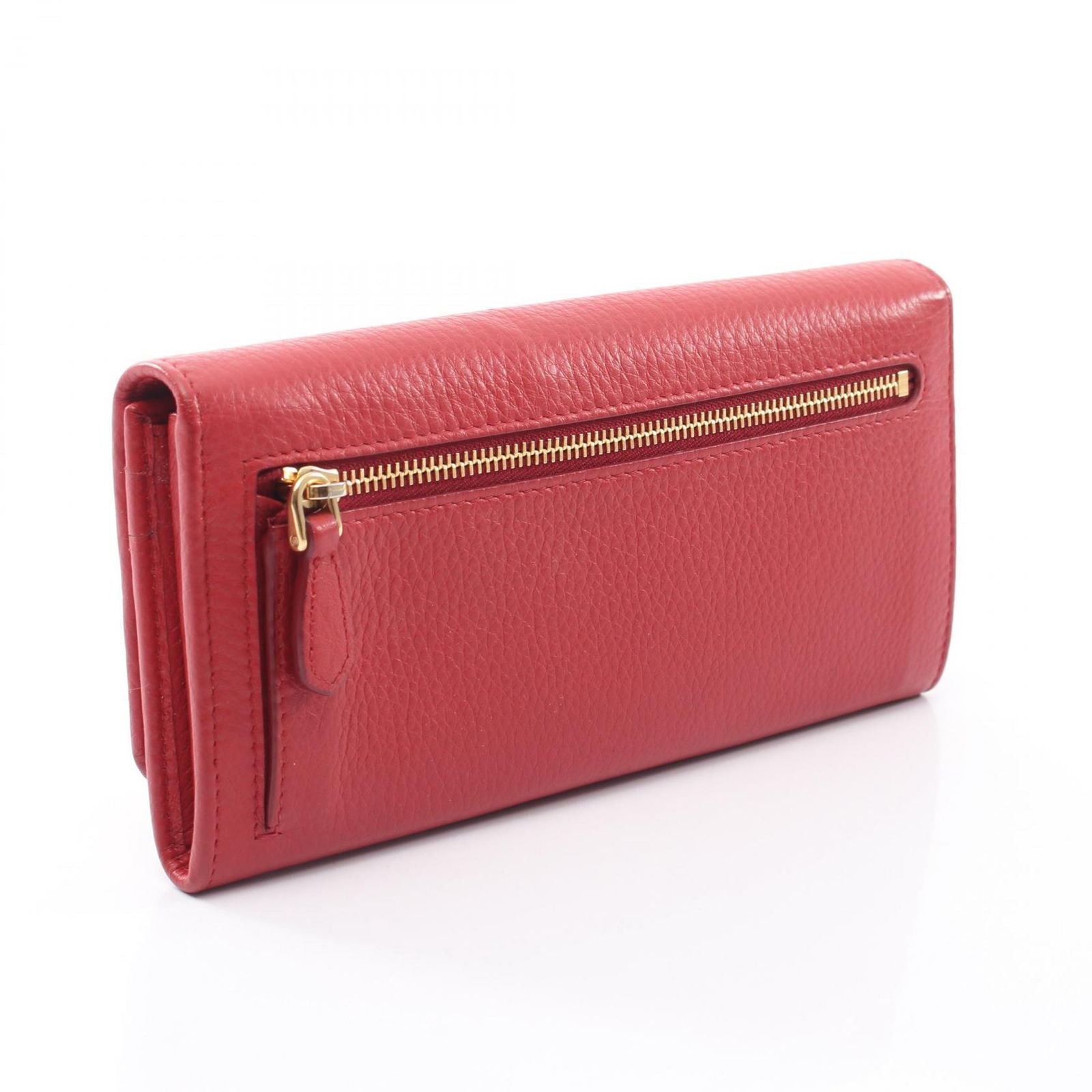 Prada Bifold Wallet Red Leather — view 2