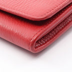 Prada Bifold Wallet Red Leather — view 9