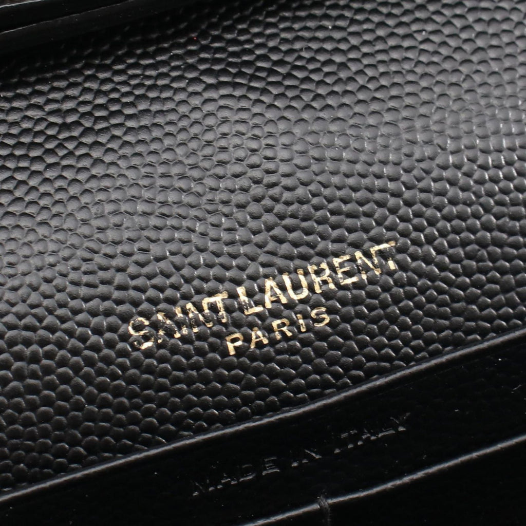 Saint Laurent Paris Shoulder Bag Cassandra Classic Black Leather Chain Wallet — view 4