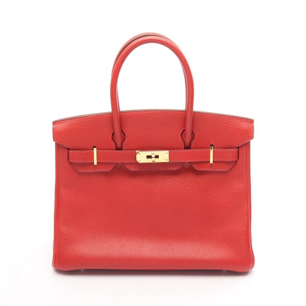 Hermes Handbag Birkin 30 Rouge Vif Leather