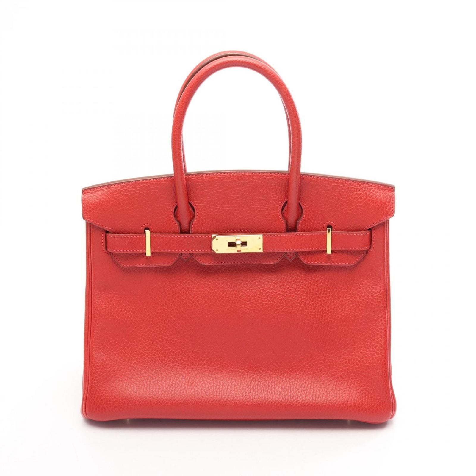 Hermes Handbag Birkin 30 Rouge Vif Leather