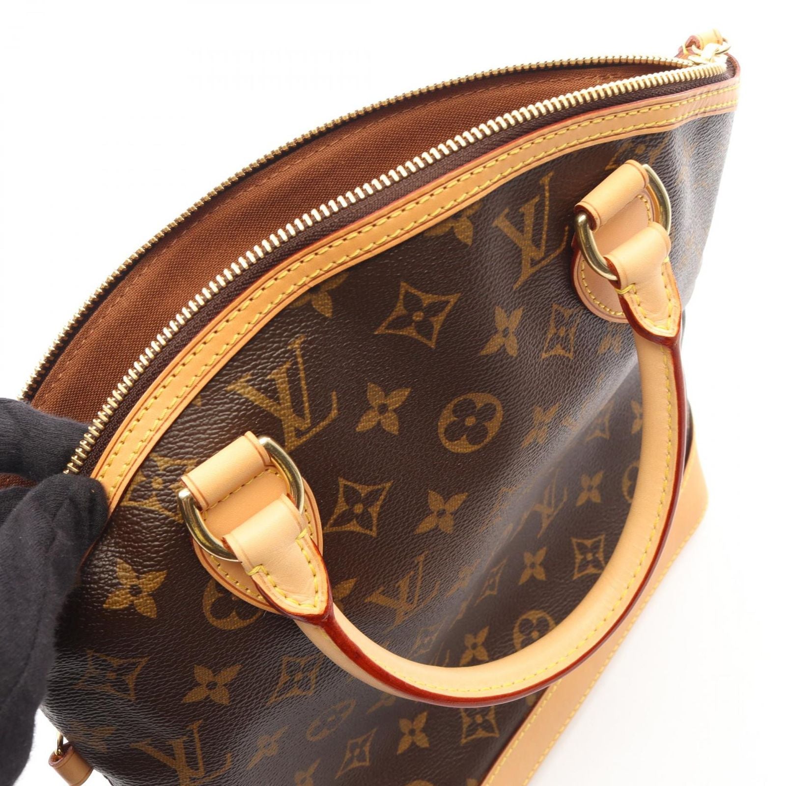 Louis Vuitton Handbag Lockit Monogram Canvas Leather — view 9