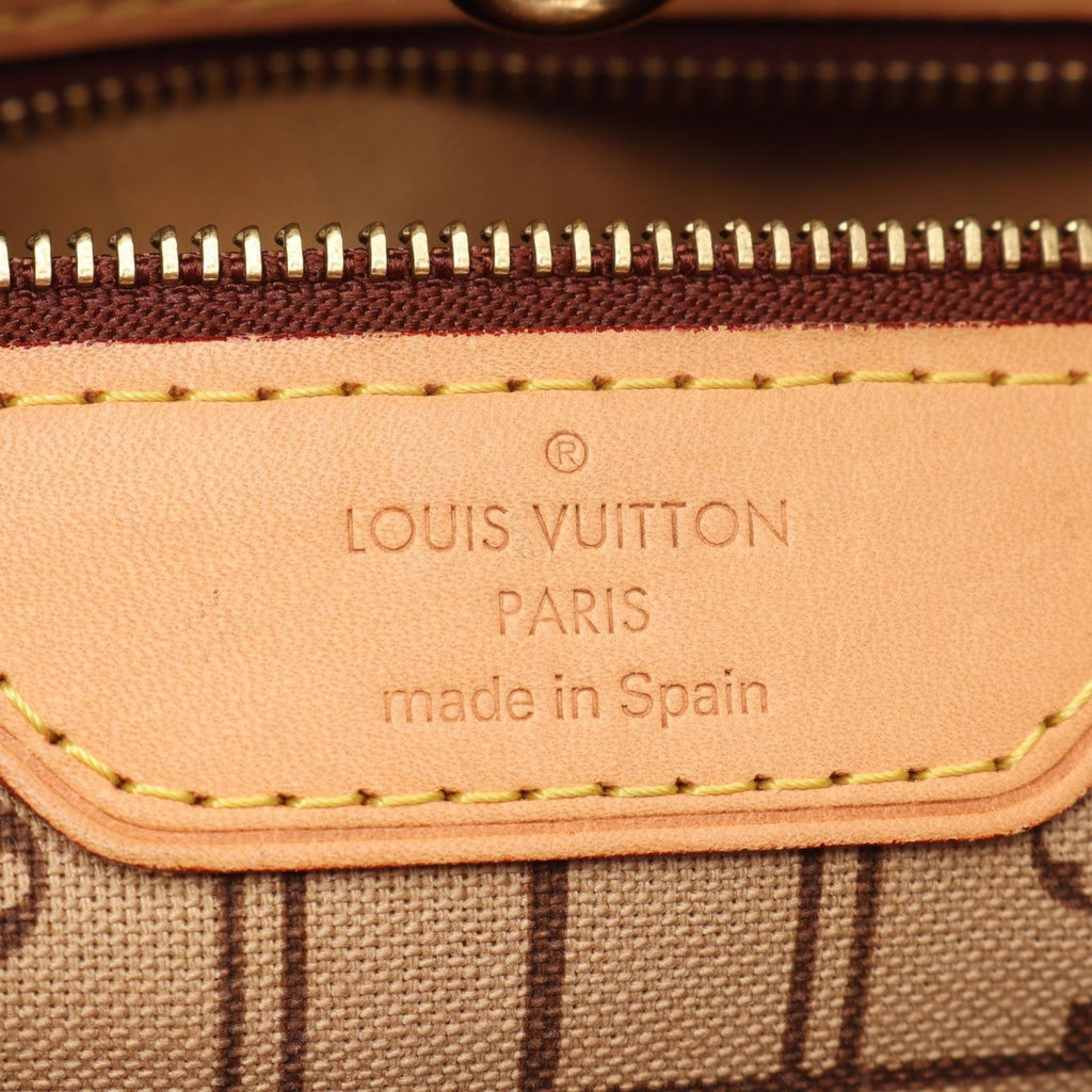 Louis Vuitton Tote Neverfull MM Monogram Canvas Leather — view 4