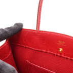 Hermes Handbag White Bus TPM Rouge Vif Calf — view 9