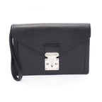 Louis Vuitton Clutch Pochette Series Dragonne Epi Noir Leather
