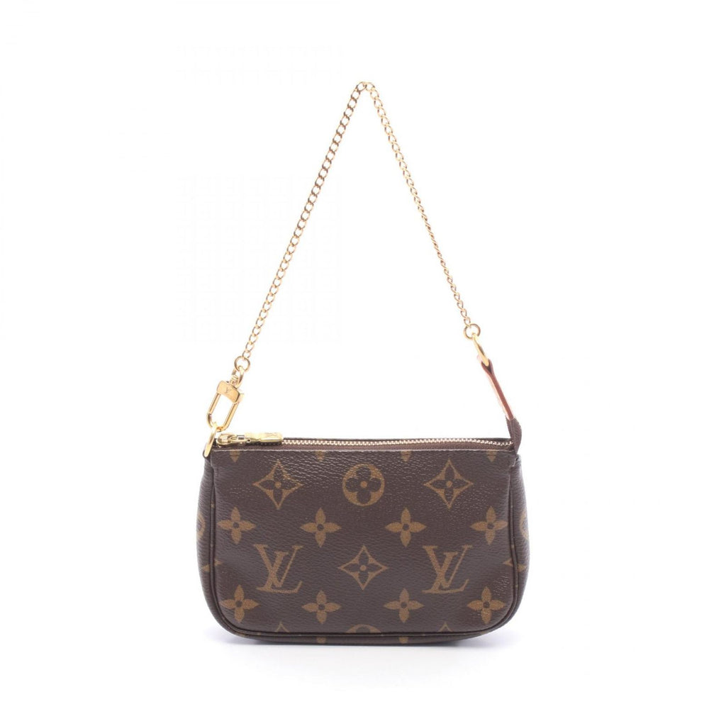 Louis Vuitton Handbag Mini Pochette Accessoire Monogram Canvas Leather