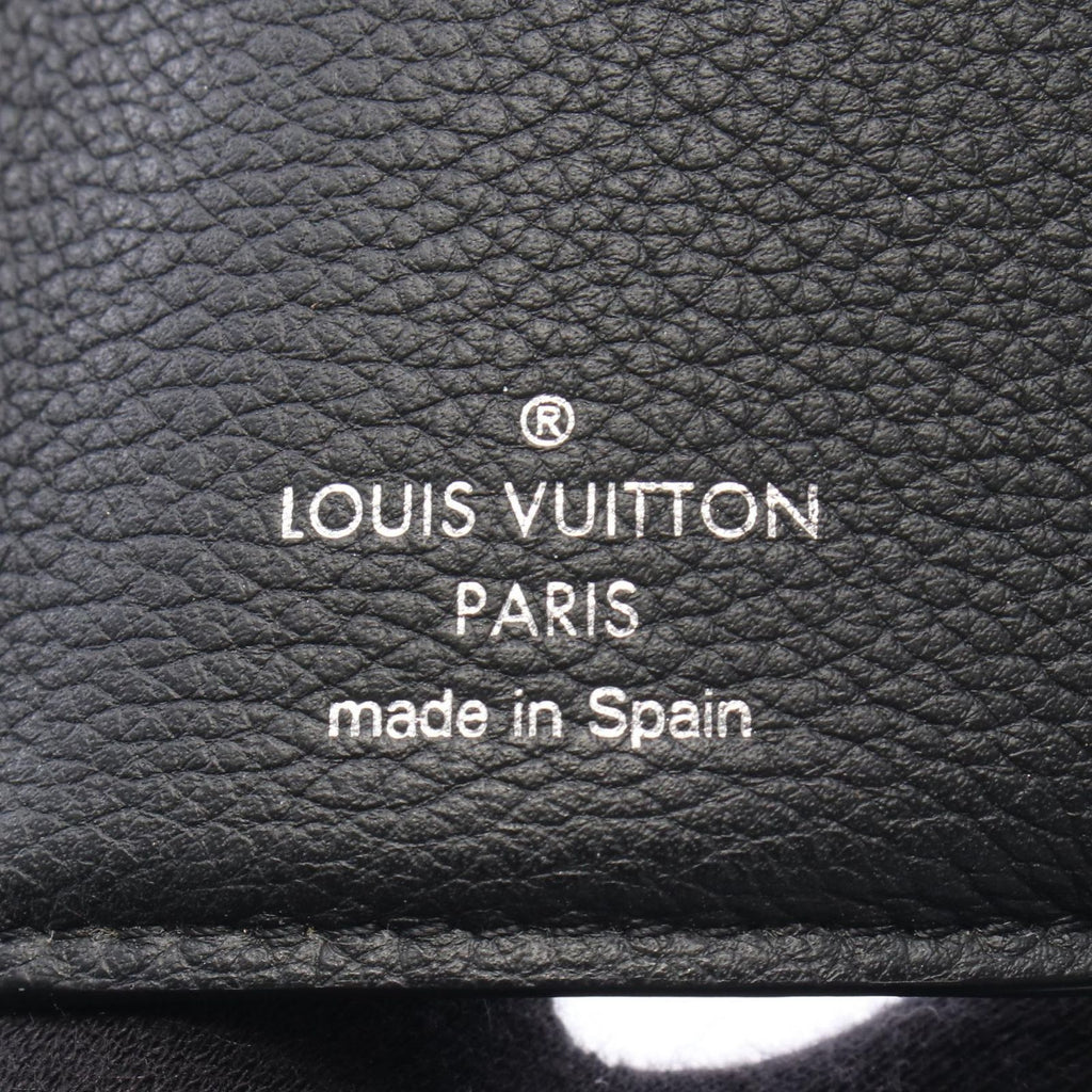 Louis Vuitton Trifold Wallet Portefeuille Lock Mini Noir Leather — view 5