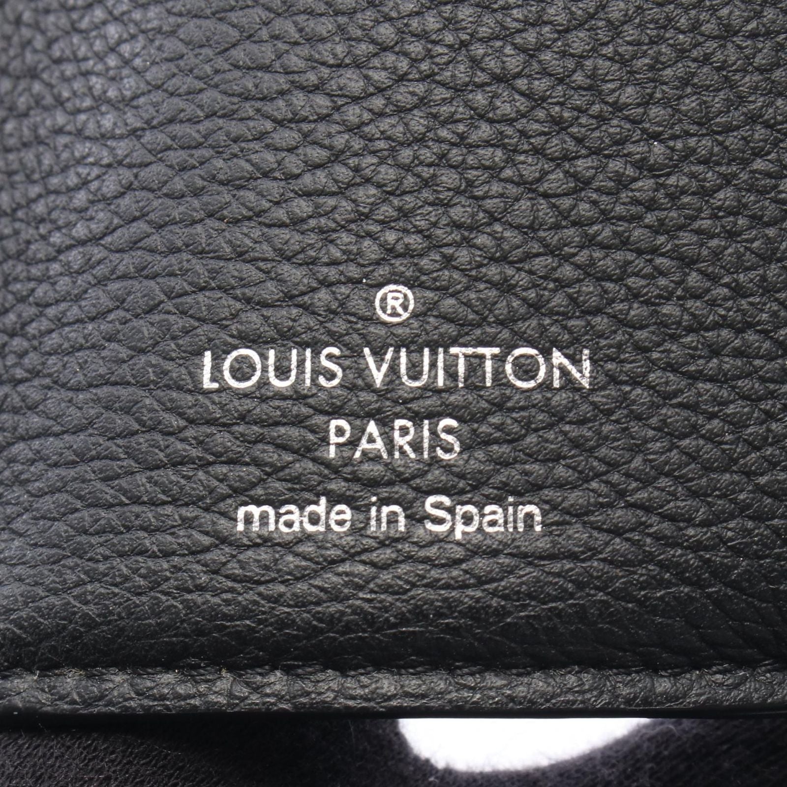 Louis Vuitton Trifold Wallet Portefeuille Lock Mini Noir Leather — view 5