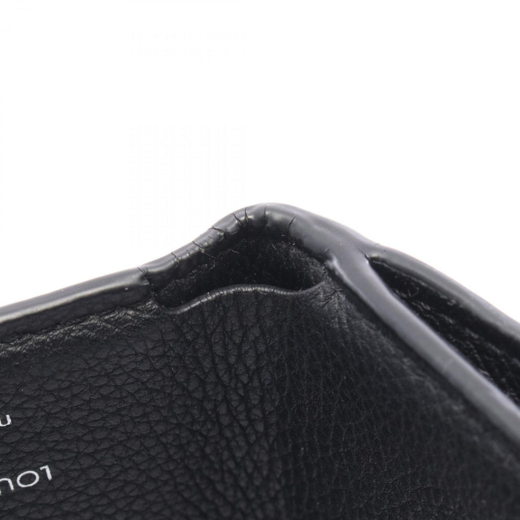 Louis Vuitton Trifold Wallet Portefeuille Lock Mini Noir Leather — view 8