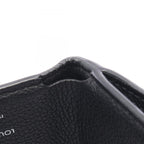 Louis Vuitton Trifold Wallet Portefeuille Lock Mini Noir Leather — view 8