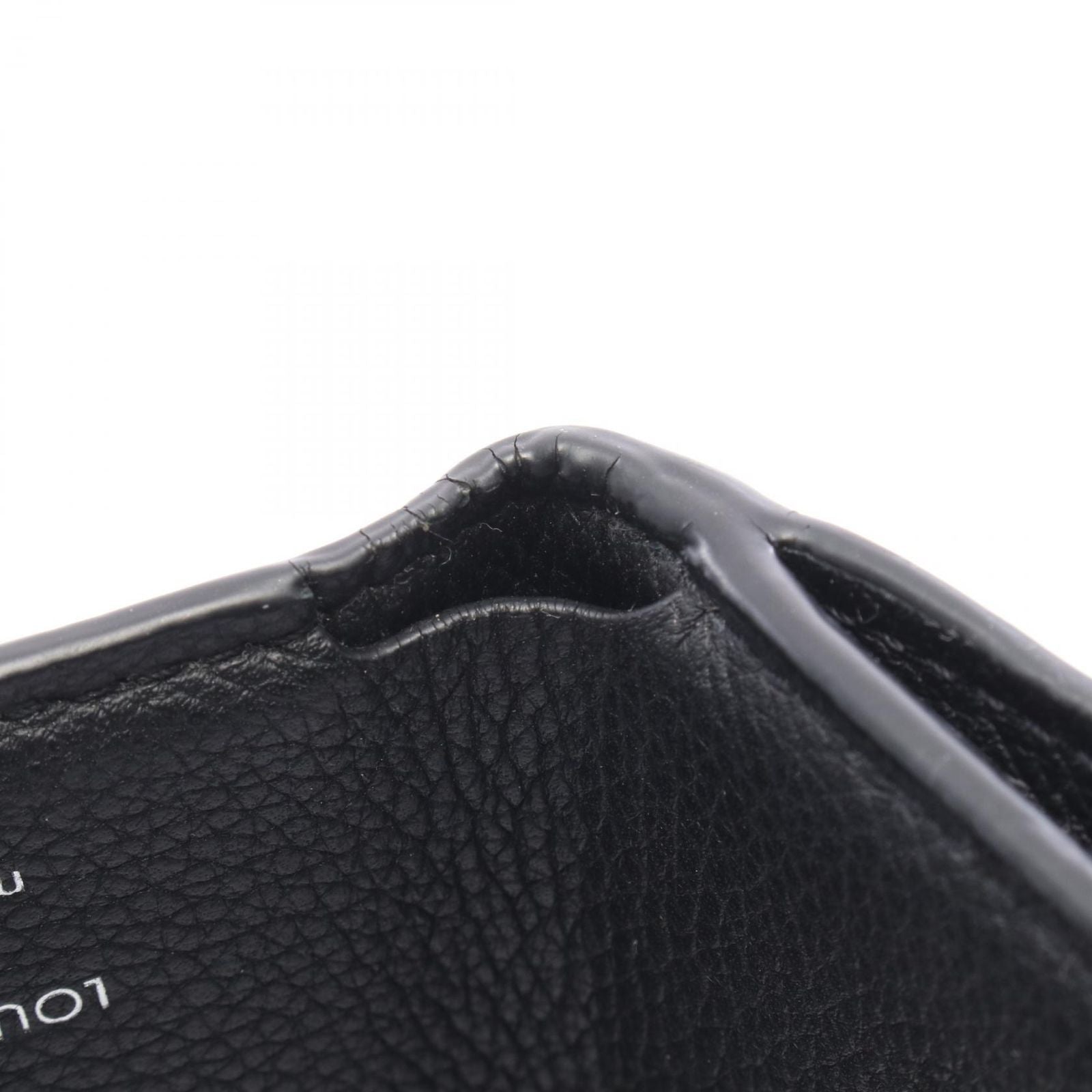Louis Vuitton Trifold Wallet Portefeuille Lock Mini Noir Leather — view 8