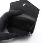 Louis Vuitton Trifold Wallet Portefeuille Lock Mini Noir Leather — view 3