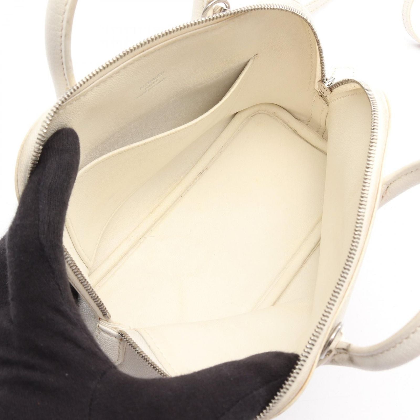 Hermes Handbag Bolide Mini 2-Way White — view 3