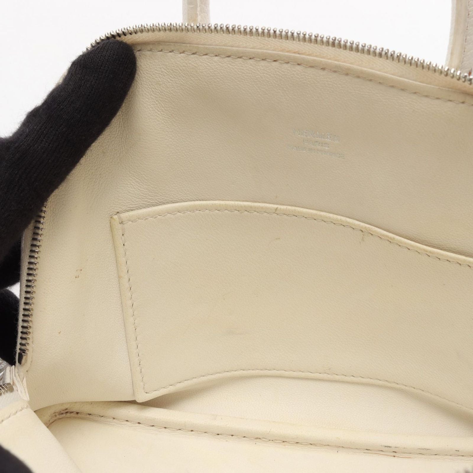 Hermes Handbag Bolide Mini 2-Way White — view 7
