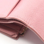 Dior Trifold Wallet Caro Smoki Pink Leather — view 8