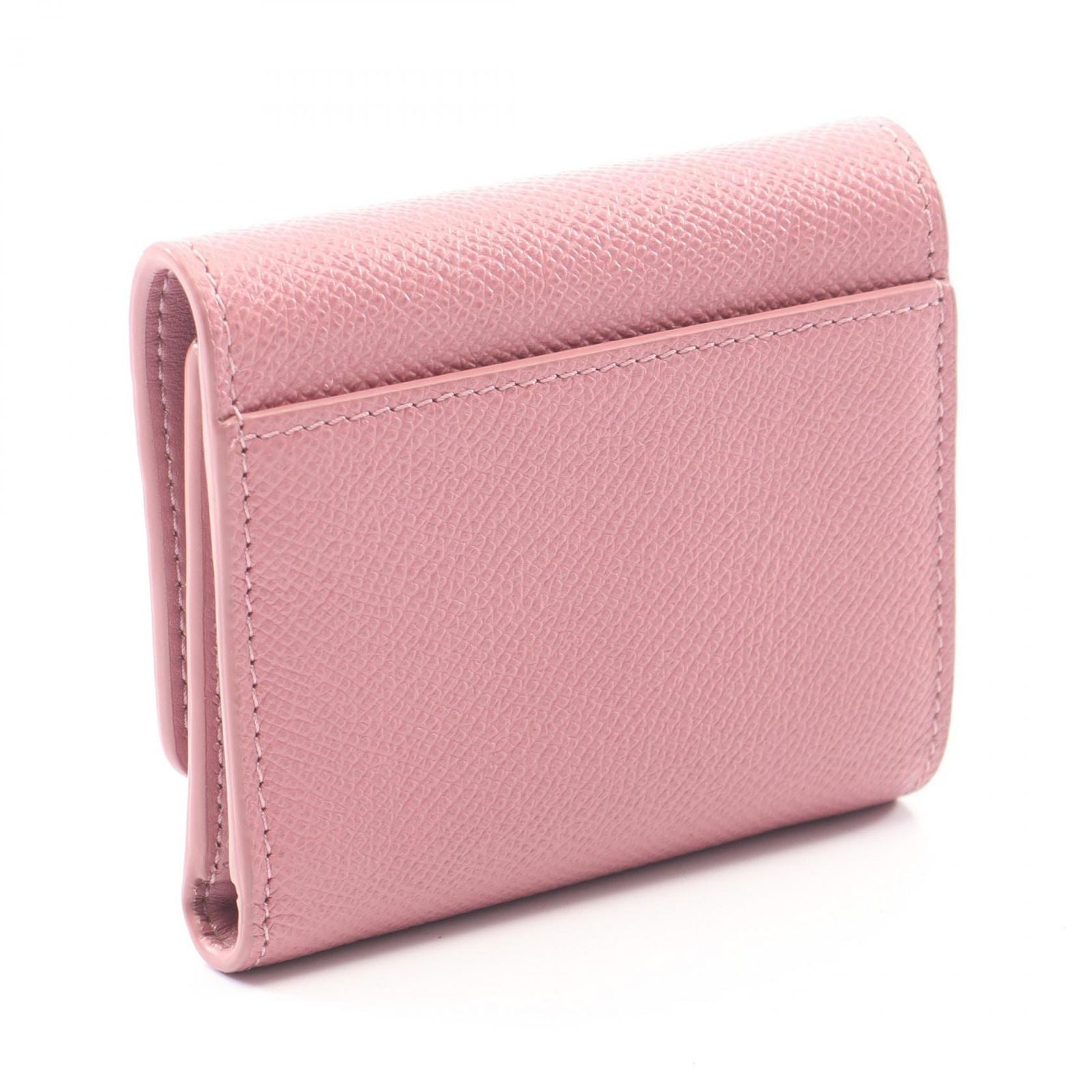 Dior Trifold Wallet Caro Smoki Pink Leather — view 2