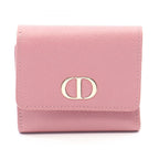 Dior Trifold Wallet Caro Smoki Pink Leather