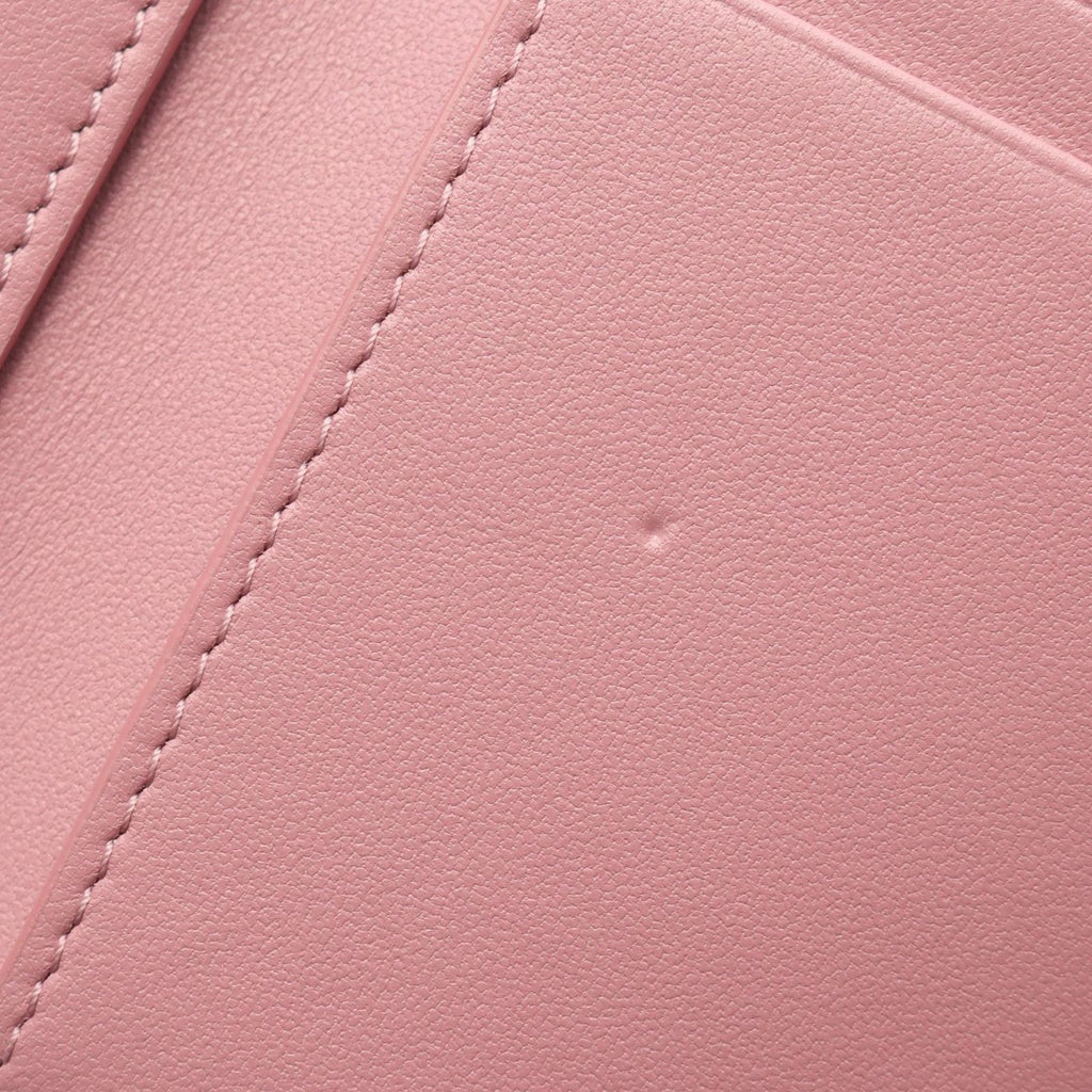 Dior Trifold Wallet Caro Smoki Pink Leather — view 6