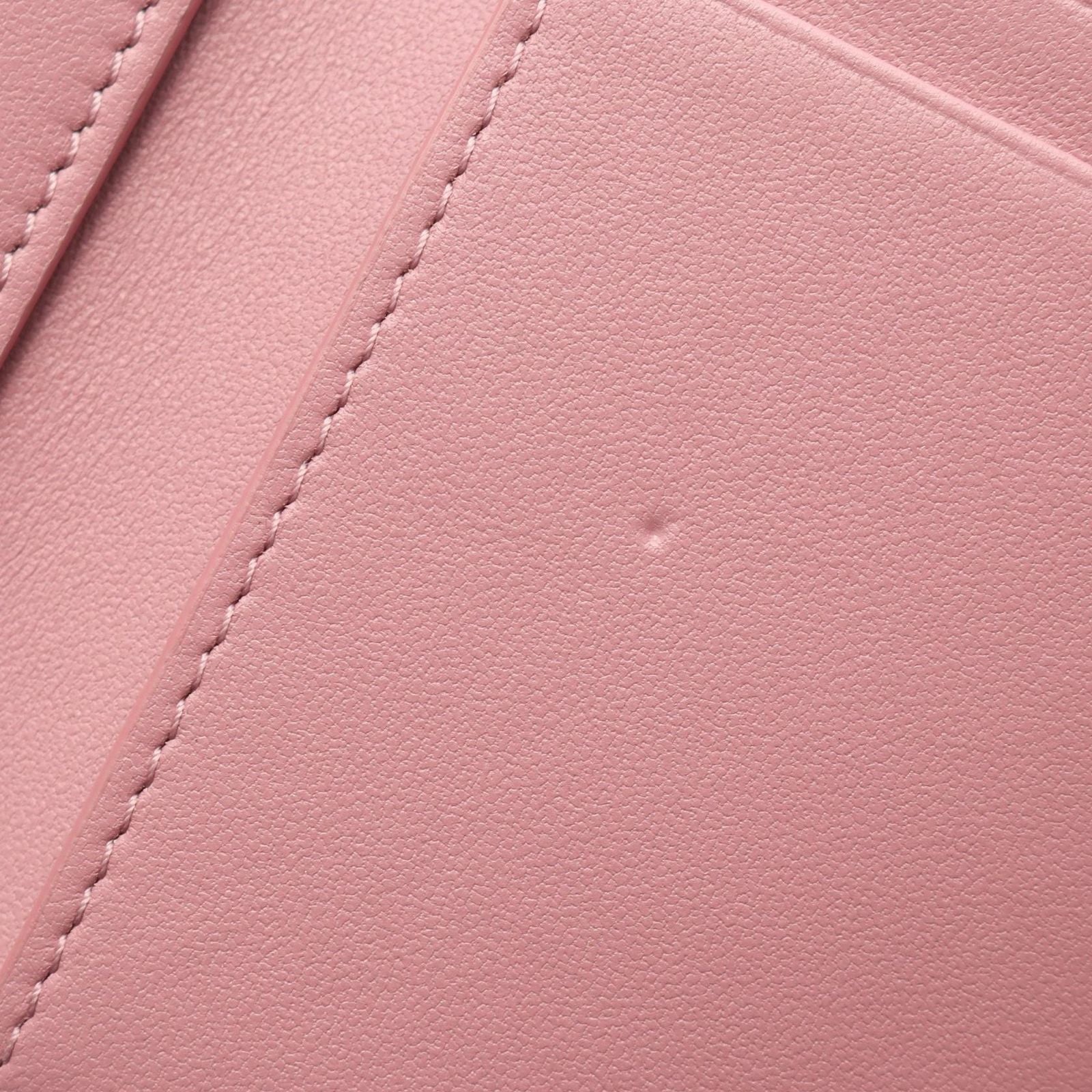 Dior Trifold Wallet Caro Smoki Pink Leather — view 6