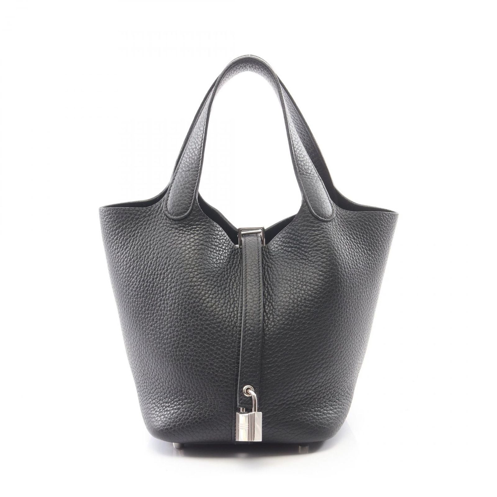 Hermes Handbag Picotin Lock PM Black Leather