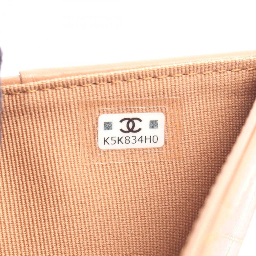 Chanel Bifold Wallet Quilted Camel Leather — view 7