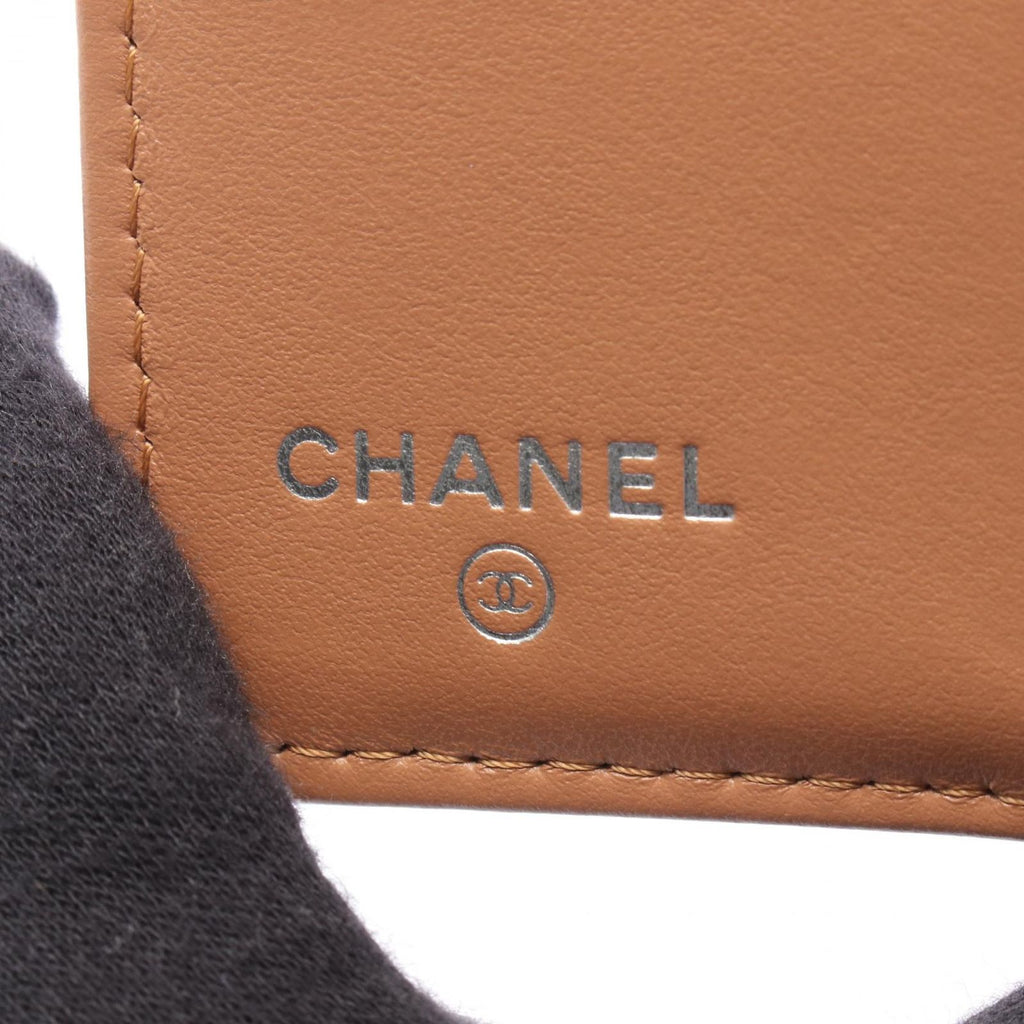 Chanel Bifold Wallet Quilted Camel Leather — view 4