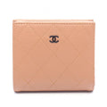 Chanel Bifold Wallet Quilted Camel Leather