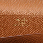 Hermes Bifold Wallet Bearn Souffle Gold Leather Calf — view 4