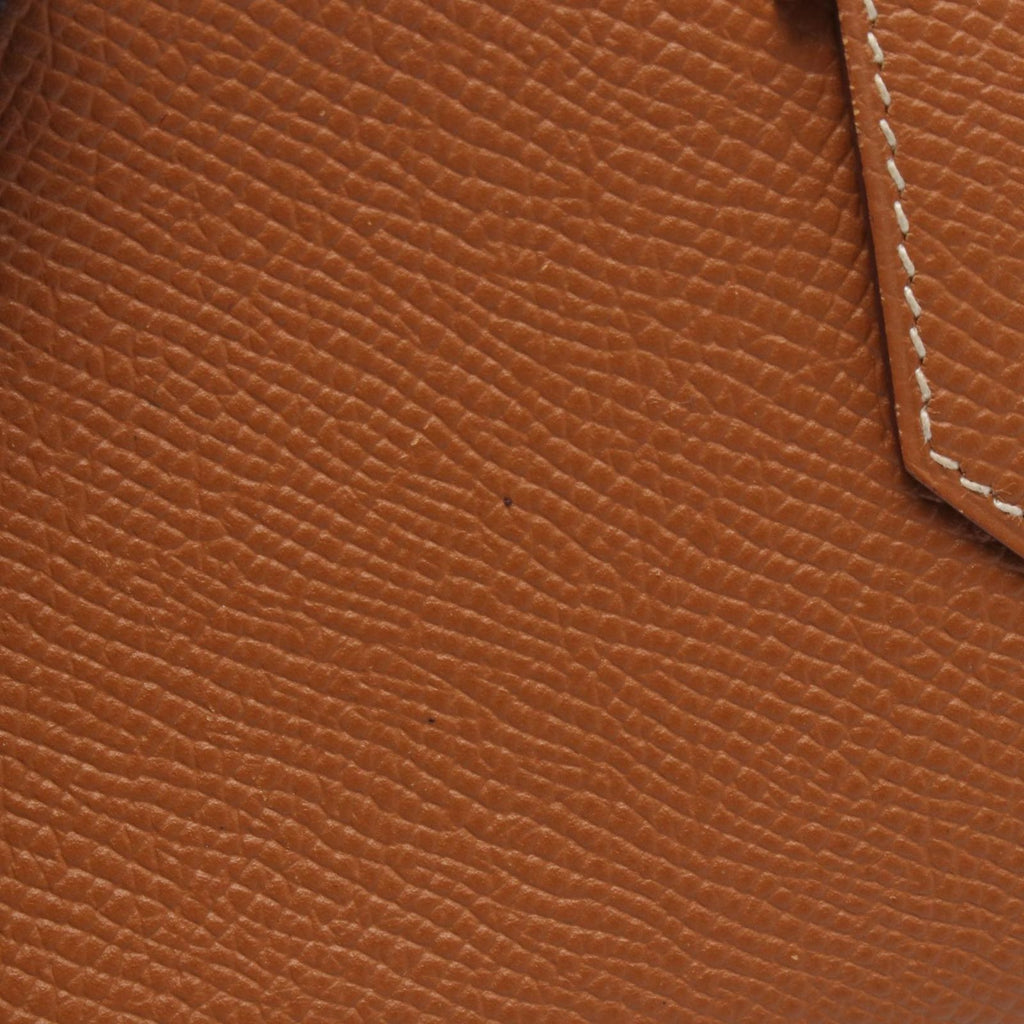 Hermes Bifold Wallet Bearn Souffle Gold Leather Calf — view 9