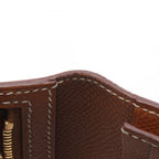 Hermes Bifold Wallet Bearn Souffle Gold Leather Calf — view 8
