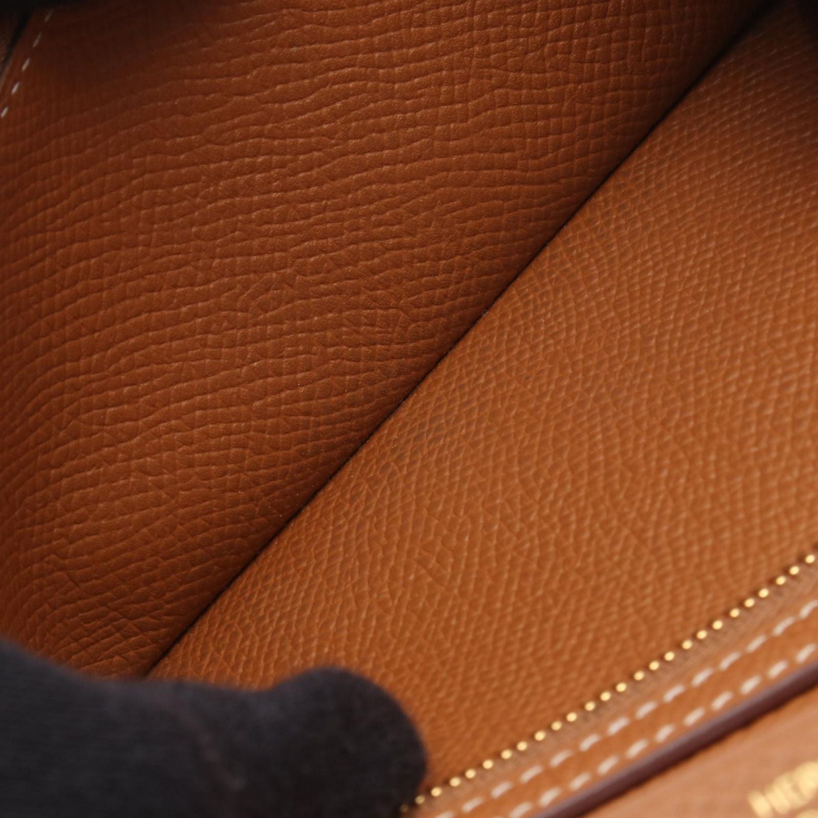 Hermes Bifold Wallet Bearn Souffle Gold Leather Calf — view 6