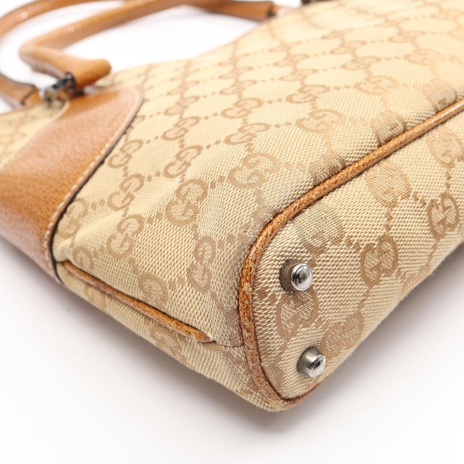 Gucci Tote GG Canvas Beige Handbag — view 5