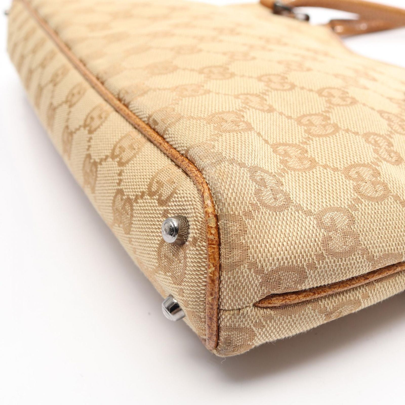 Gucci Tote GG Canvas Beige Handbag — view 6
