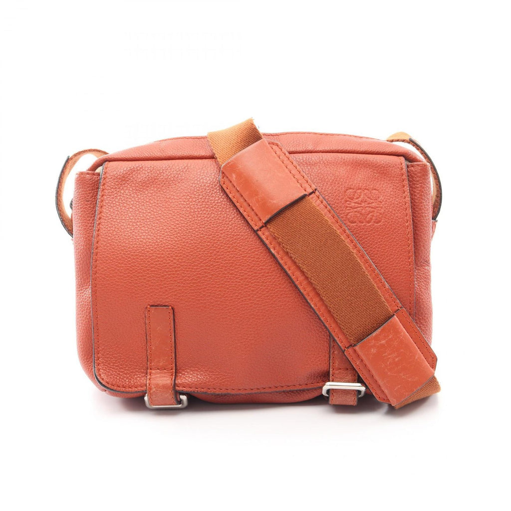 Loewe Shoulder Bag Military Messenger Xs Orange Leather