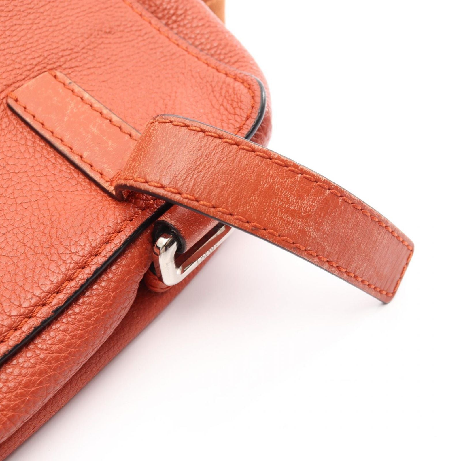 Loewe Shoulder Bag Military Messenger Xs Orange Leather — view 8