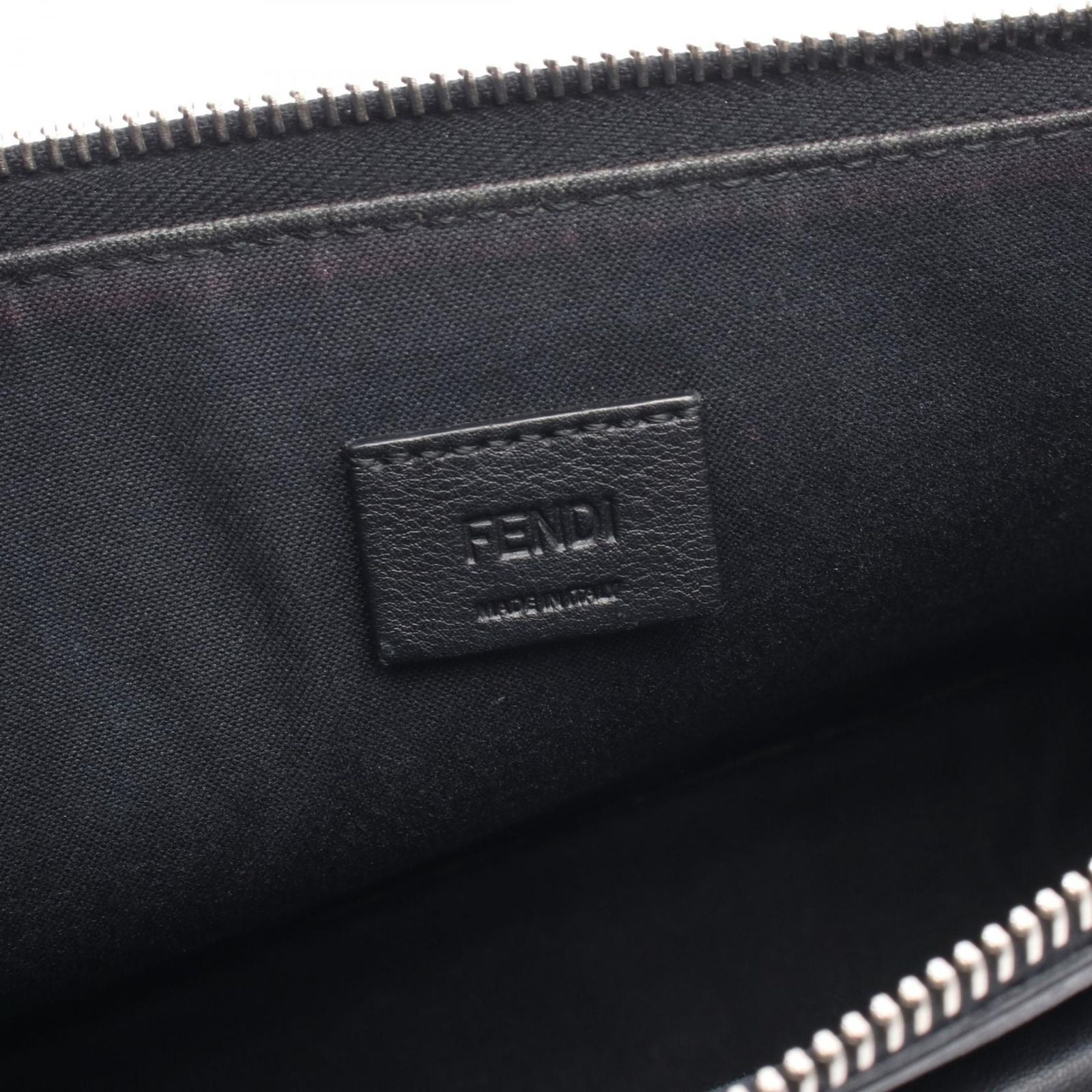 Fendi Shoulder Bag Bugs Mon Star Black Leather — view 4